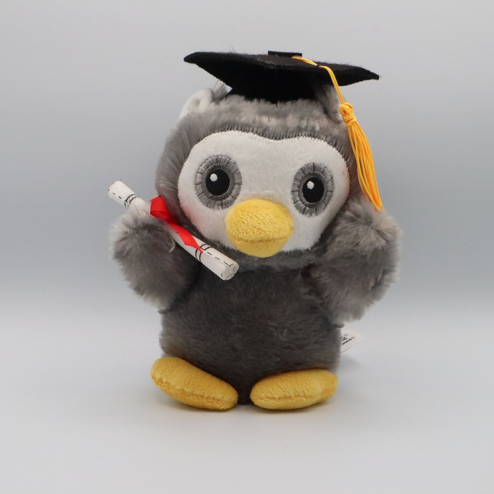 Dan Dee Graduation Owl Plush Toy Stuffed Animal‎ with Cap & Diploma Cute Gift 8"